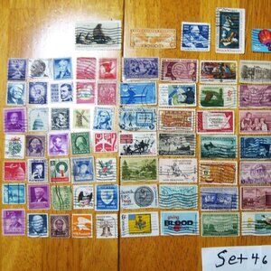 COPY - Lot Of 100 Assorted U.S. Stamps mostly from 1950 through 1981